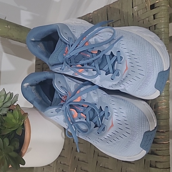 Hoka Women's Blue Gaviota 4 Stability Running Shoes Sneakers Size 9.5 D Wide - Picture 8 of 9